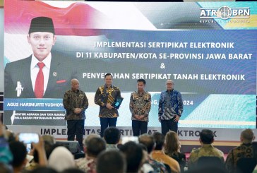 AHY Luncurkan Implementasi Layanan Elektronik di 11 Kantah se-Jawa Barat