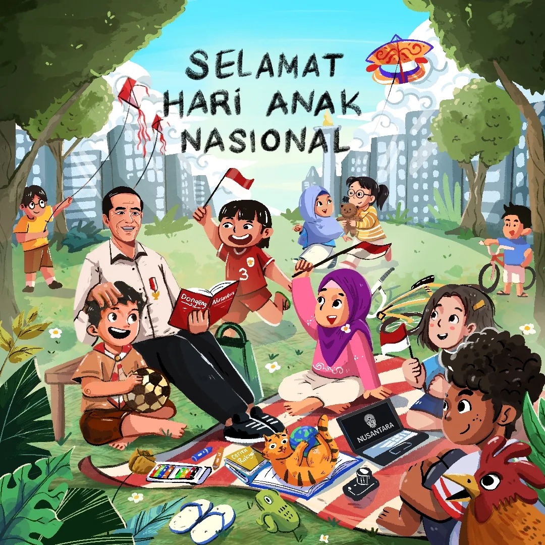 Jokowi: Selamat Hari Anak Nasional!