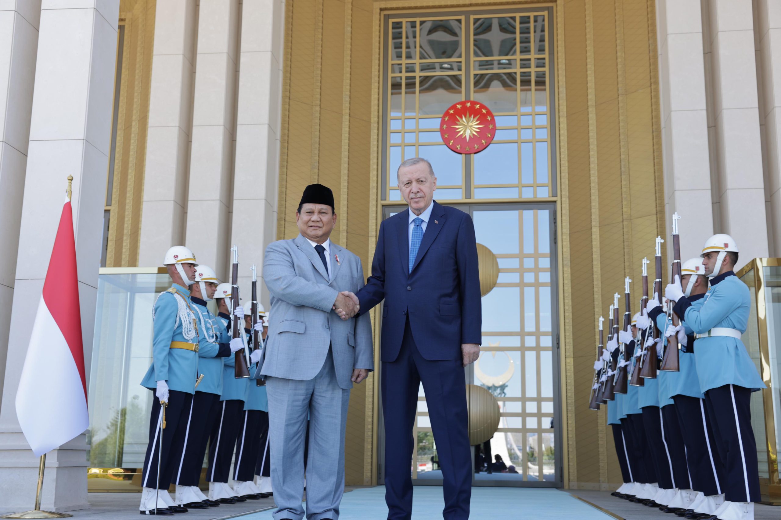 Bertemu Erdogan, Prabowo Perkuat Hubungan Bilateral RI-Turki