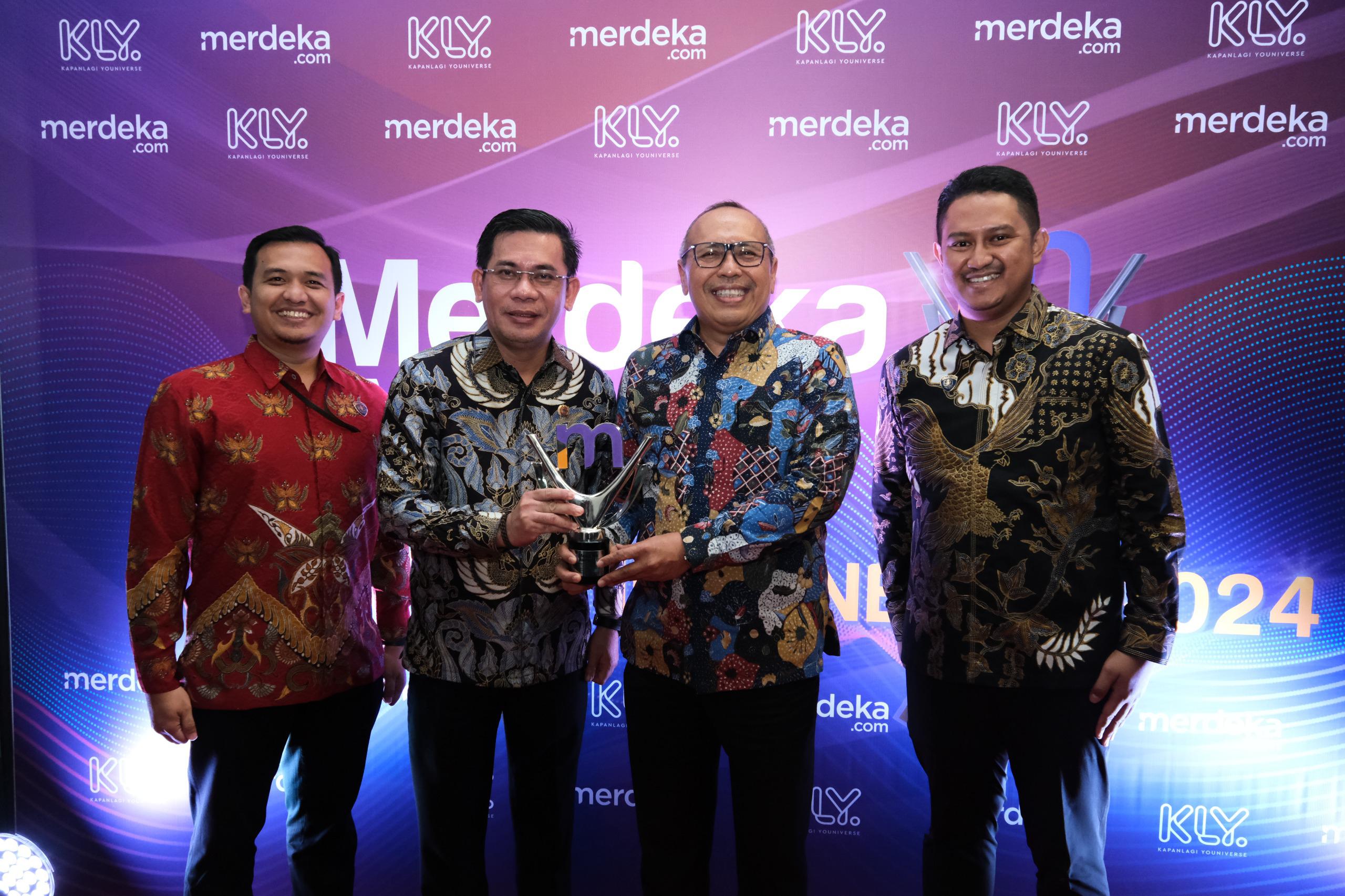 Kementerian ATR/BPN Raih Penghargaan Program Inovatif untuk Negeri pada Merdeka Award 2024