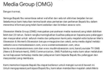 Yuk, Isi Survei Kepuasan Pelanggan Obsession Media Group (OMG)